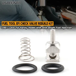 Motorcycle Fuel Check Valve Rebuild Kit With Delphi Fuel Injection Fit For Harley FLHT Electra Glide FLHR Road King 2001-later