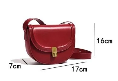 CHARHP&KEJNT Sattel für Frauen, High-End, klein und vielseitig, rote Umhängetasche mit einer Schulter_voghion.com