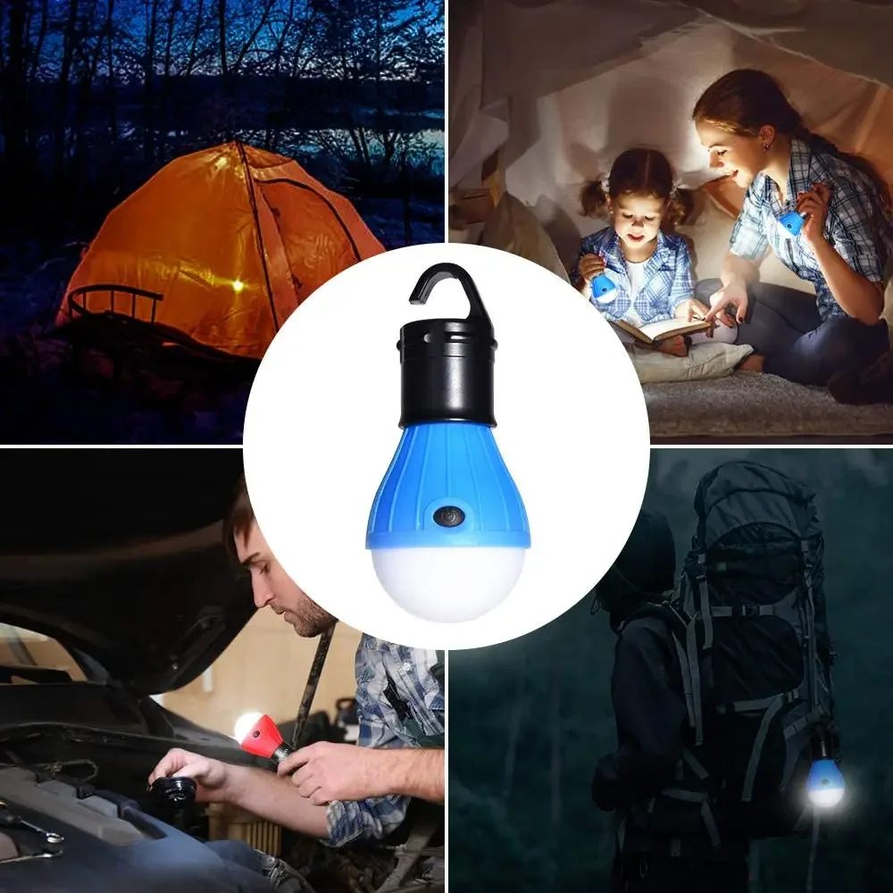 Mini Portable Camping Lantern Energy Saving Light Bulb Outdoor Waterproof Emergency Work Lamp LED Tent Lights for Hiking Fishing