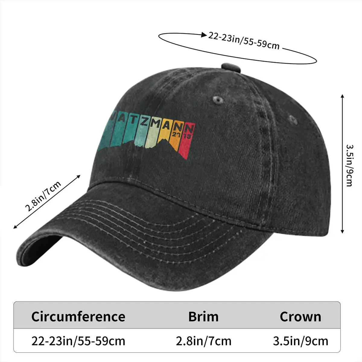 Cowboy Hats Watzmann 2713 Berchtesgaden Bavaria Women's Hat Sun Visor Baseball Caps Mountain Climber Peaked Trucker Dad Hat