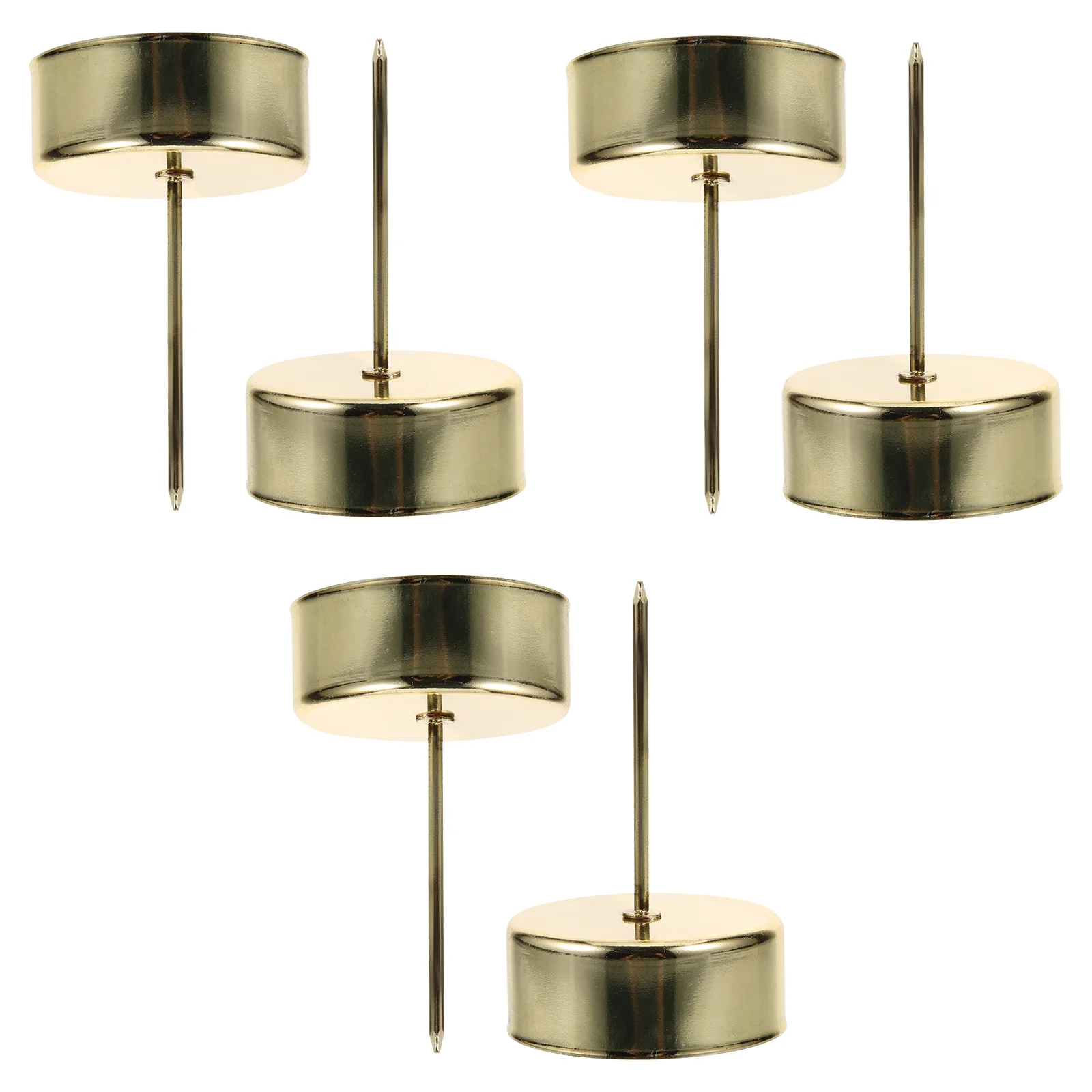 6 Pcs Holder Candlestick Cup Tealight Holders on Spikes Fixture Taper Iron