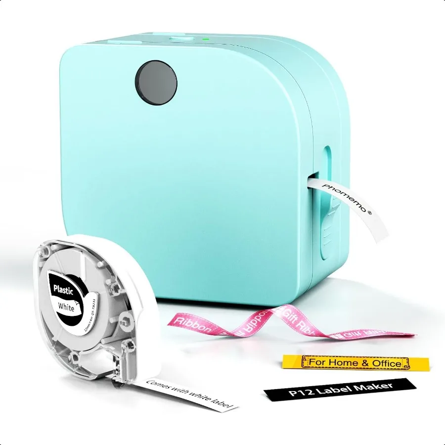 

P12 Label Maker hine с лентой Bluetooth Маленький термопринтер этикеток с несколькими шаблонами Мини-изготовитель этикеток для дома, школы O