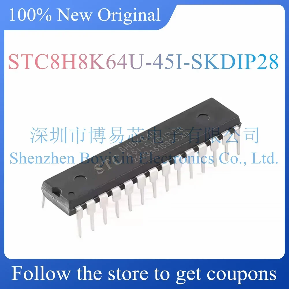 NEW STC8H8K64U-45I-SKDIP28 Original Product DIP-28