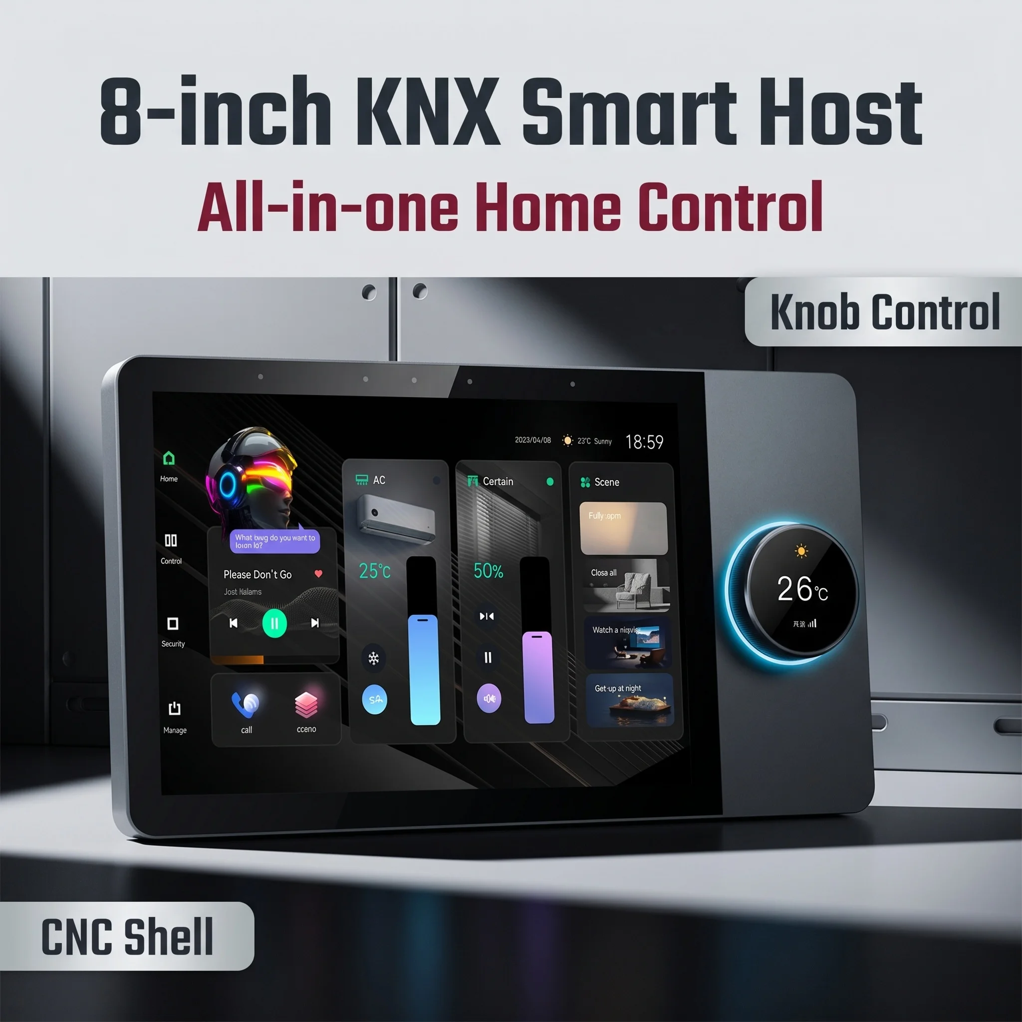 8inch Smart Panel Multifunction Touch Screen Smart Home AI for Luxury Villa Wholesale Supplier Factory