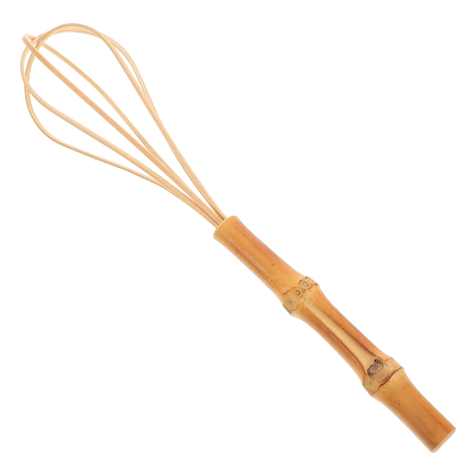 

Manual Egg Whisk Bamboo Hand Mixer Lightweight Kitchen Baking Tool Milk Cream Stirrer Multi-Use Easy Whisking Tool
