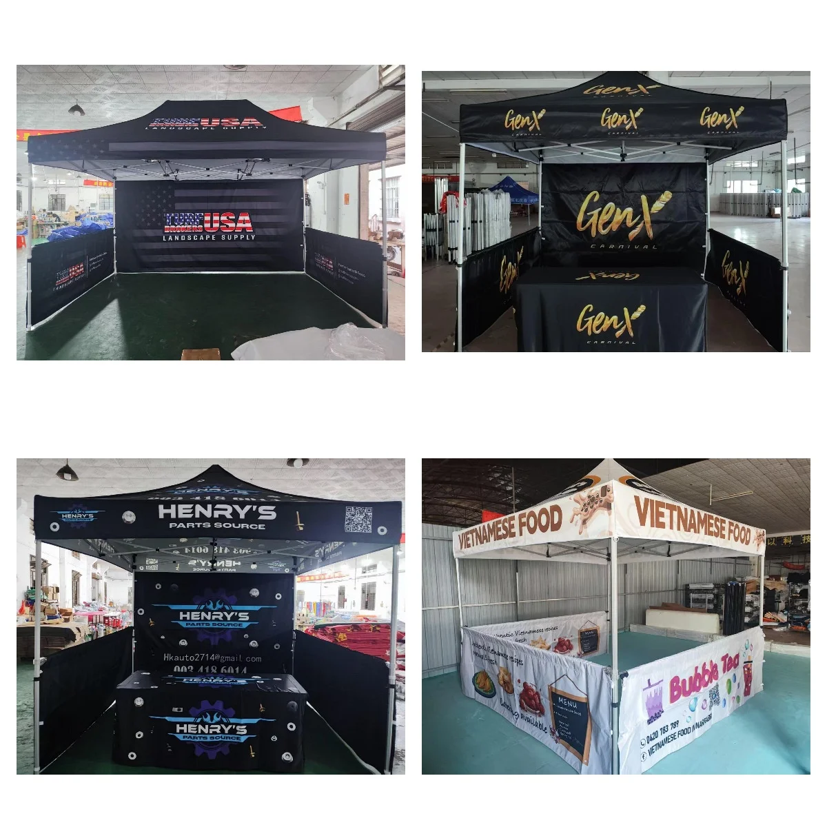 Logo 3x6 Custom Print Advertising Promotional Pop up Event Folding Aluminium Marquee Gazebo Canopy Roof Top Trade Show Tent