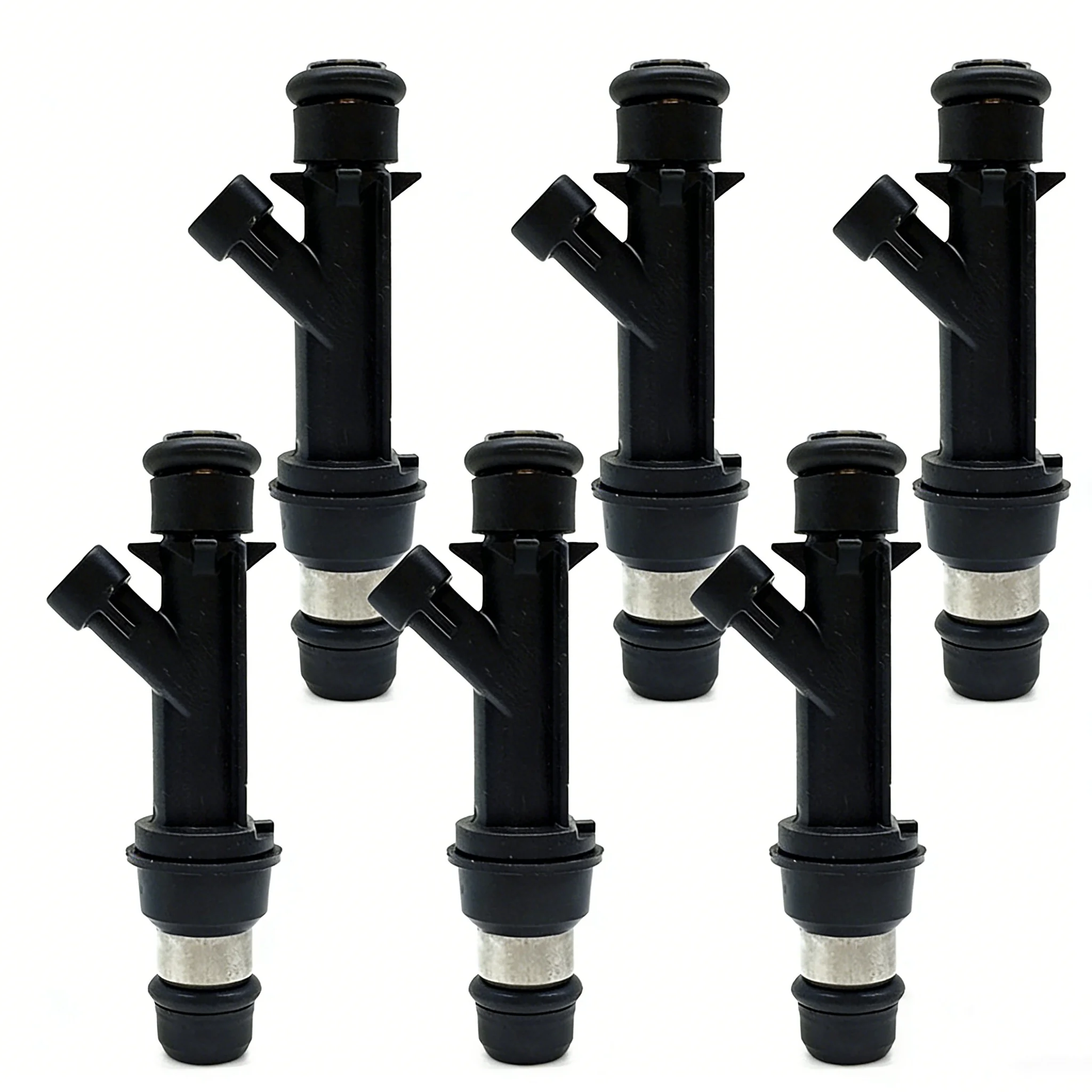 6pcs Auto Fuel Injectors 25313185 compatible with Chevy Trailblazer Buick Rainier 4.2L 2002-2004 Injection Replacement