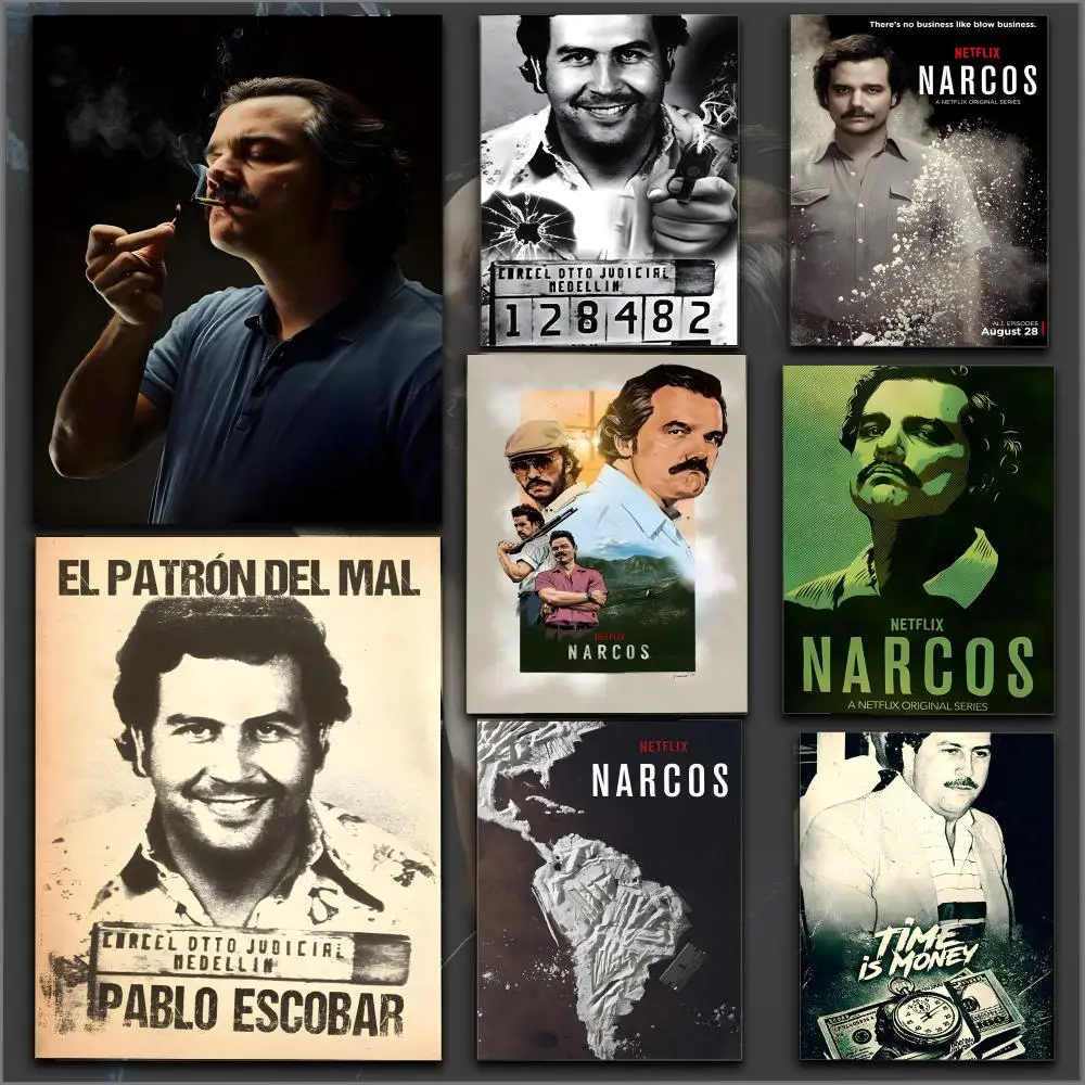Steve Murphy Crime Season N-Narcos Poster HD Anime Hot Theme Singer/OST/Movie-Waterproof Self-Stick Home Decor