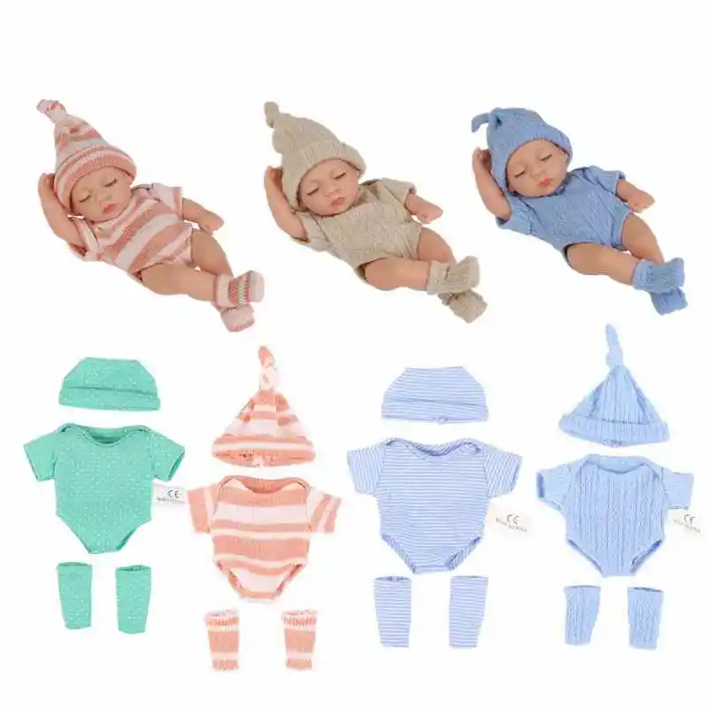 20cm Baby Dolls Clothes for DIY Toy Doll Accessories Suitable For 8inch Doll Sweater Jumpsuit Reborn Doll Clothes Accessories