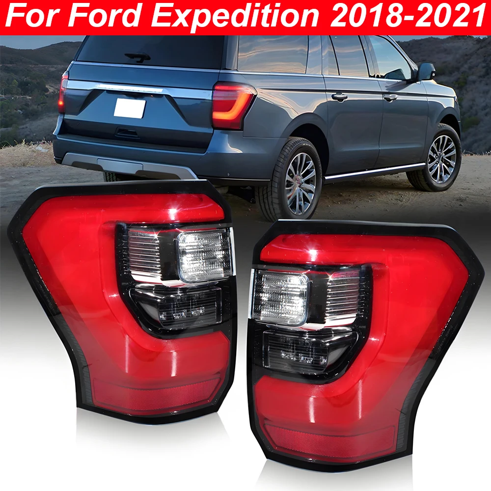 

For Ford Expedition 2018-2021 LED Tail Lights Car Rear Signal Lamp Warning Brake Light Running Light JL1Z-13404-H JL1Z-13405-H
