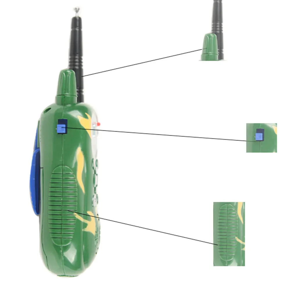 2Pcs Handheld Walkie Talkie for Children Portable Intercom with Voice Feature Fun Outdoor Device