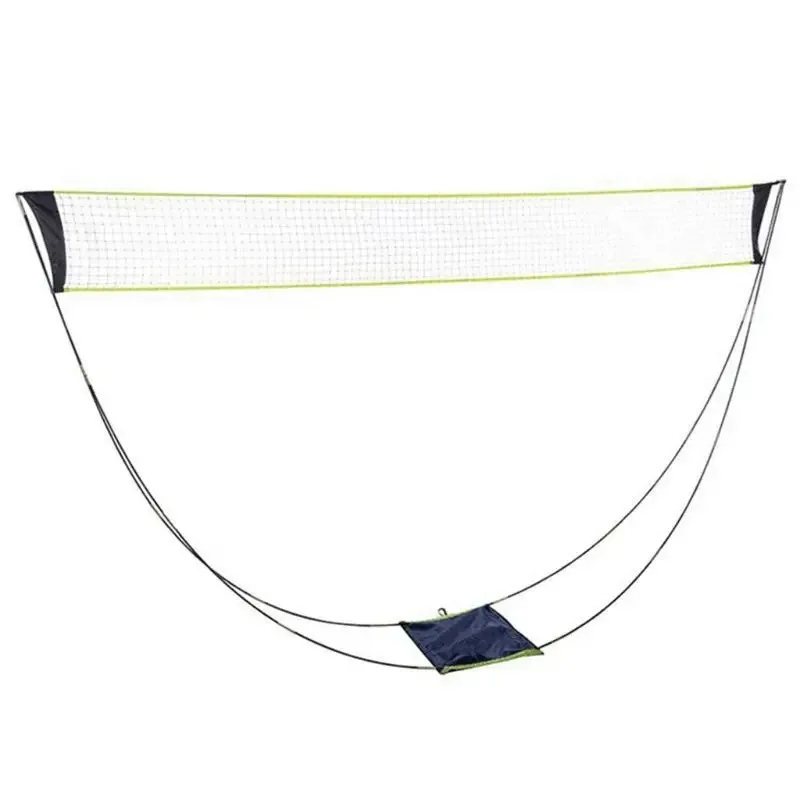 New Portable Folding Badminton Net Stand Easy Setup Adjustable Mobile Outdoor Sports Net for Garden/Backyard Fun