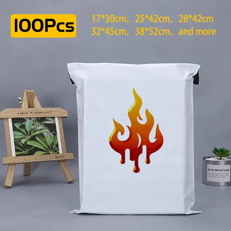 Flame patterns can be customized Mailing Bags To Pack Products Shipping Courier Custom packaging Logo Letter Set Envelope