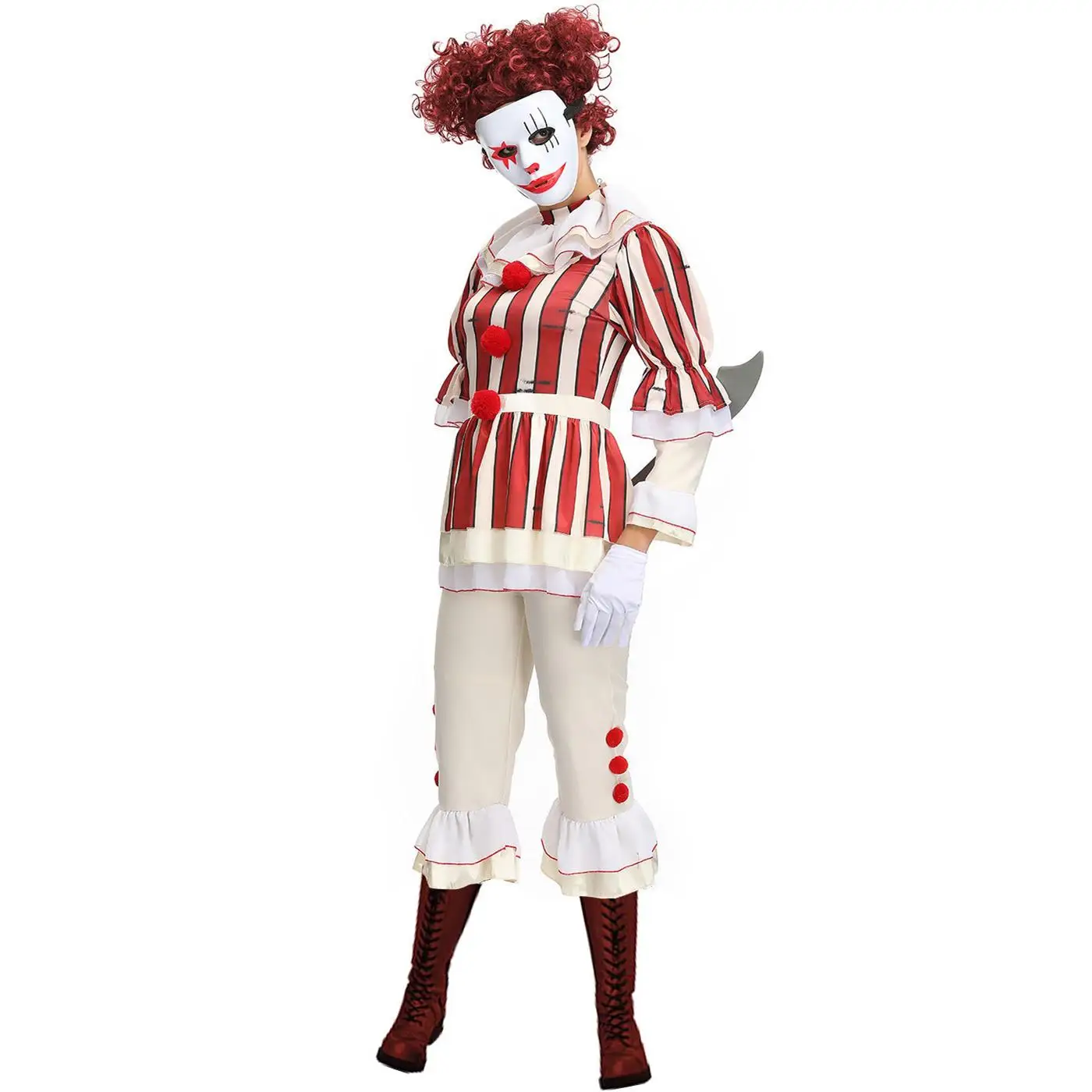 Harlequin Resurrection loween Costume di scena Gioco di ruolo orm Abbigliamento etnico tradizionale Faion da donna con codice di dimensioni