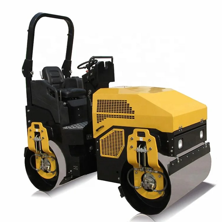 1T Double Drum Road Roller With Wheel Width 600Mm