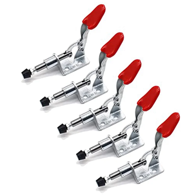 5 PCS Pull Latch 301AM Adjustable Toggle Clamp Stroke Clamp Push Pull Toggle Clamp Quick Release Hand Tool