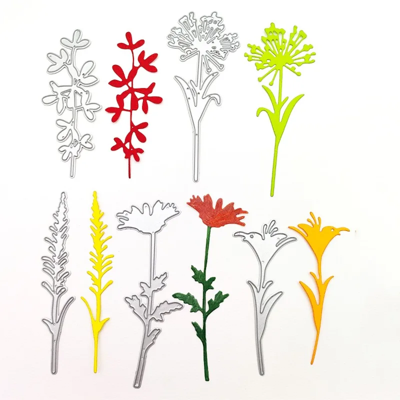 Blume Blätter Dekoration Metall Schneidwerk zeuge schneiden Stanz form Sammelalbum Papier Handwerk Messer Form Klinge Stanz schablonen stirbt