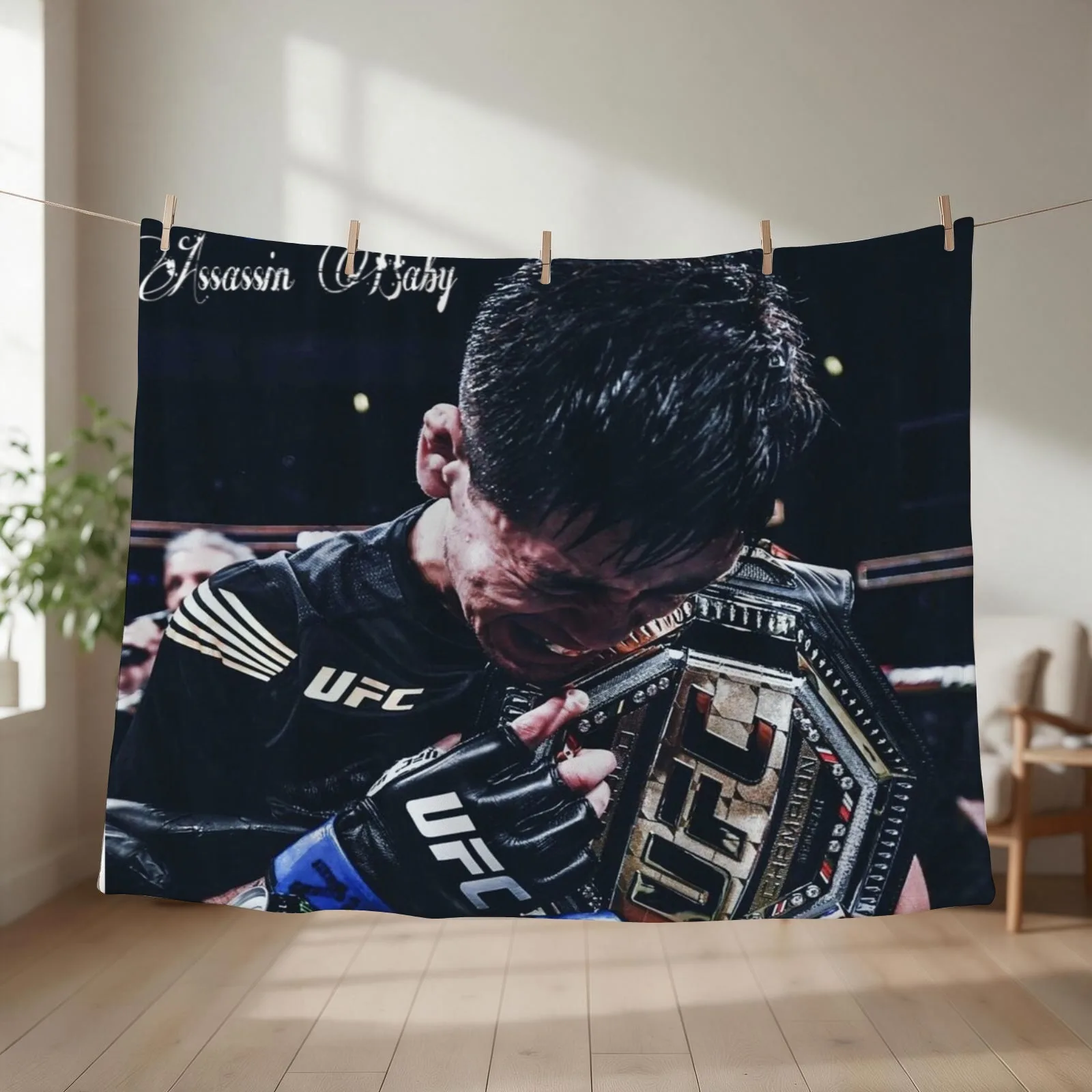 New Brandon The Assassin Baby Moreno Throw Blanket couch cozy soft plush fuzzy picnic outdoor blanket