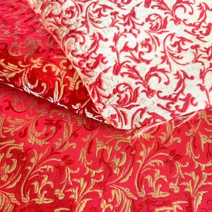 Damascus Silk Satin Brocado Jacquard Fabric, DIY Cheongsam Custom, rèm bọc, may vá, lúa mì hoa mặc định, 75x50cm 12 Brodery màn hình bán hàng chính - №12