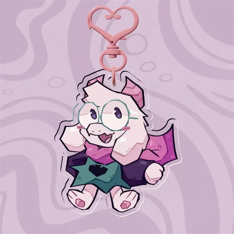 Porte-clés en acrylique Ralsei Deltarune, pendentif pour sac à dos, sac à main, cadeau idéal pour les fans de jeux