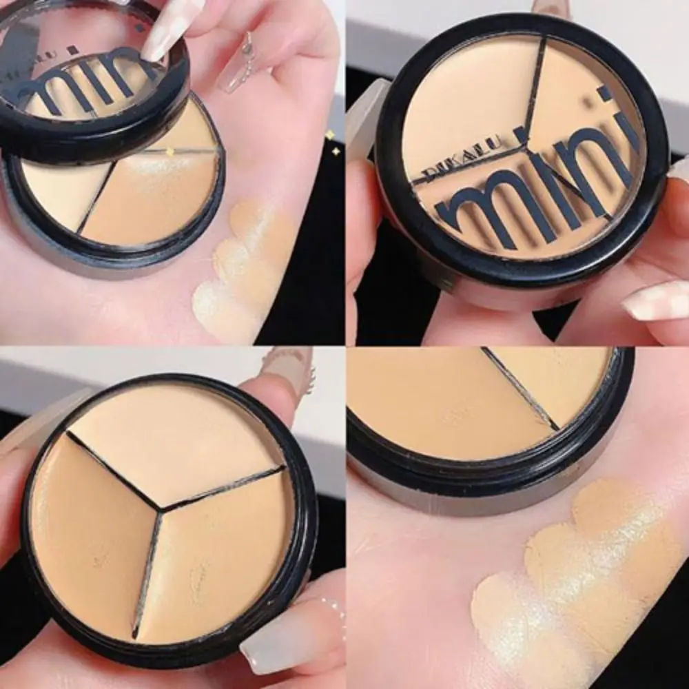 Full Coverage 3 Colors Acne Cover Moisturizing With Brush Concealer Palette Persistence