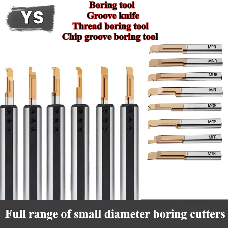 1pc MTR MNR MIR MGR MUR MPR MFR MQR MKR Full Range of Small Bore Boring Tools Integral Carbide Internal Seismic Boring Tools CNC
