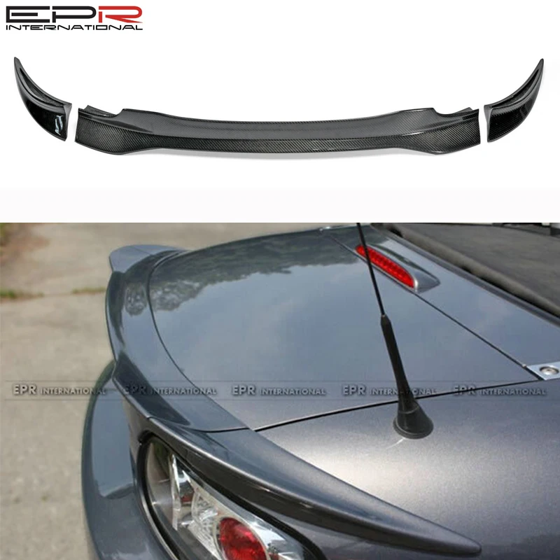 

Car-styling GVN Style Carbon Fiber Rear Trunk Spoiler Wing Lip Body kit For MX5 NC NCEC Roster Miata (Soft Top Only)