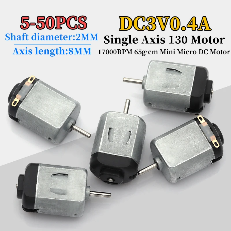 5-50 шт., 3 В, 0,4 А, 15000 об/мин, 65 г см, мини-осевой микро-двигатель постоянного тока, диаметр вала 2 мм, длина оси 8 мм для игрушек «сделай сам», хобби 5-50 шт., 3 В, 0,4 А, 15000 об/мин, 65 г см, мини-осевой микро-двигатель постоянного тока, диаметр вала 2 мм, длина оси 8 мм для игрушек «сделай сам», хобби