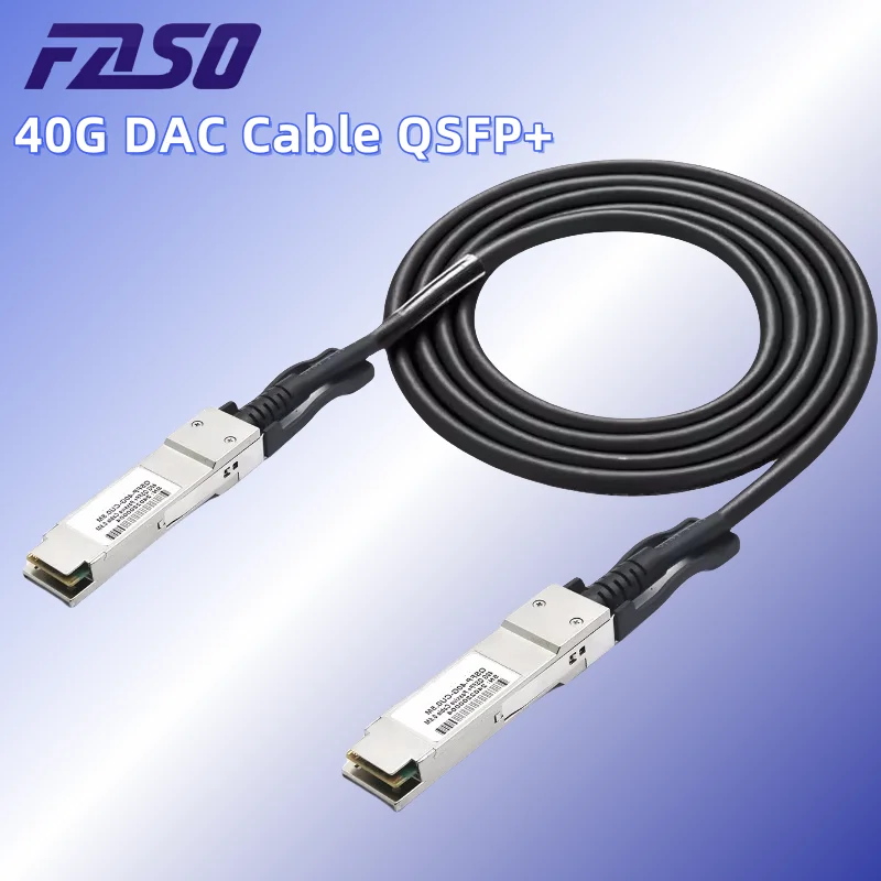 

40G DAC Cable QSFP+ Stacking Cable Direct Attach Copper 40Gb 1/2/3/5M compatible with Cisco Mellanox Mikrotik Ethernet switch