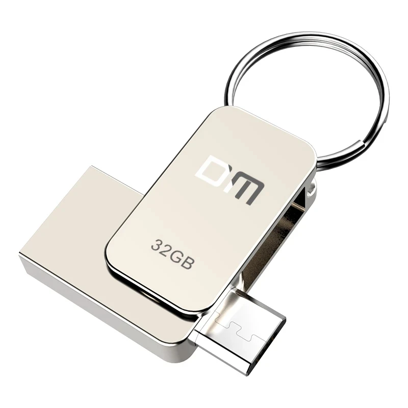 

DM PD020 USB2.0 8GB 16GB 32GB with double connector for OTG smartphone and computer 100% waterproof metal housing