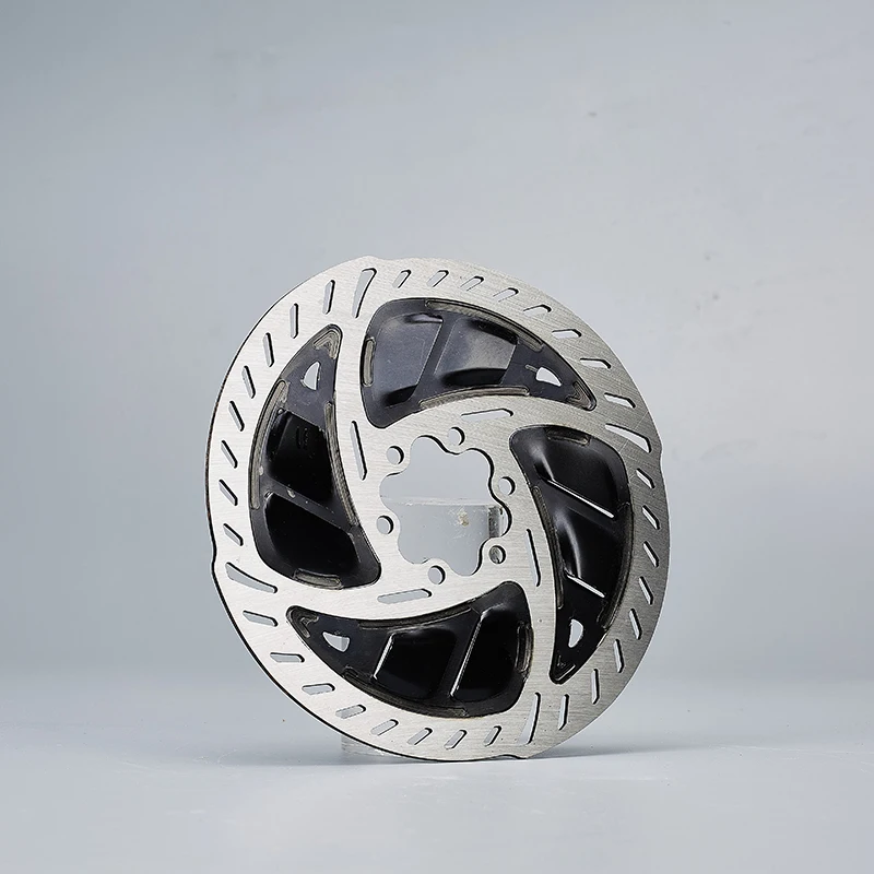 จานเบรกดิสก์จักรยานเสือภูเขาคุณภาพสูง ขนาด 140/160 มม. 6 รู ระบายความร้อนได้ดี