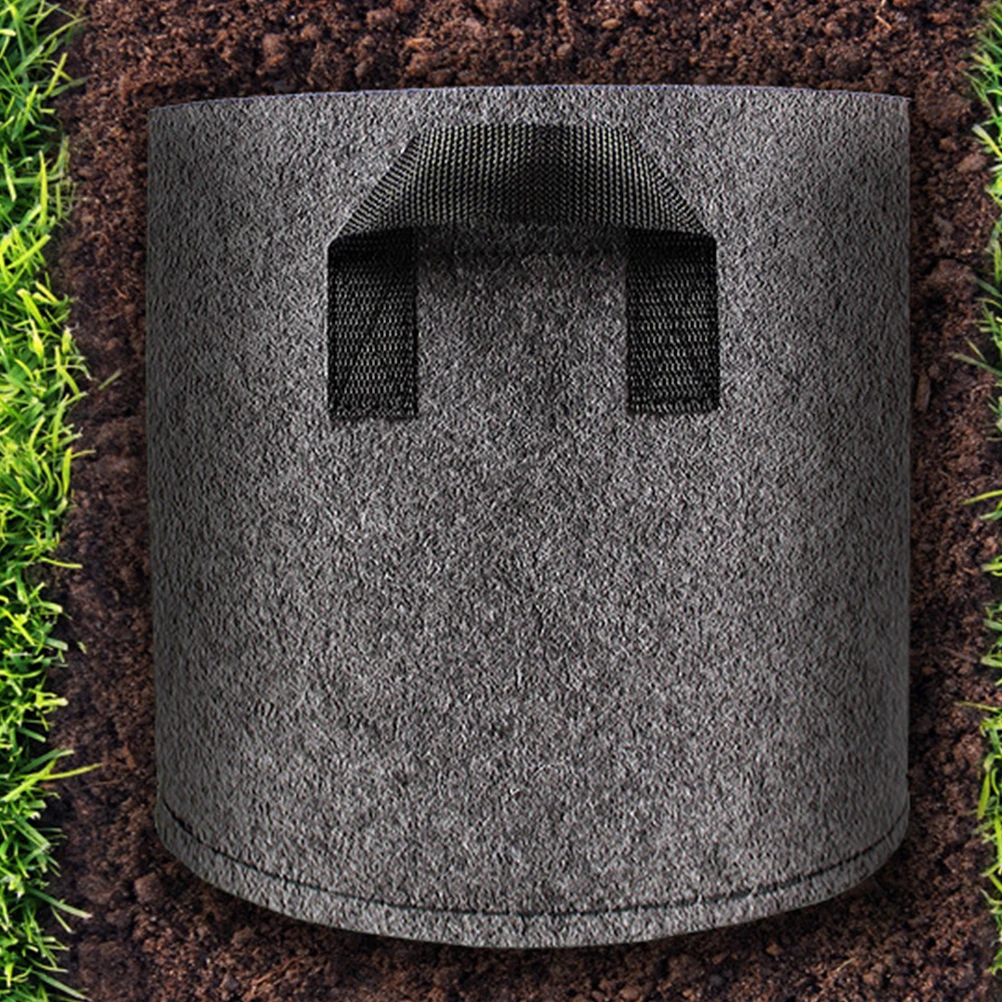 

5pcs Fabric Planting Bag Root Aeration Pot Grow Bag Garden Nursery Container Non-Woven 5 Gallon For Healthier Roots Faster
