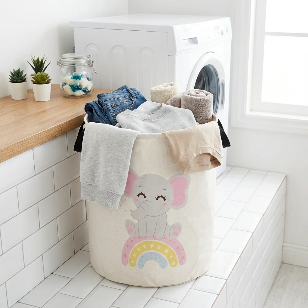 Small Elephant Laundry Basket  - огляд і ціна Baby Clothes Organiser