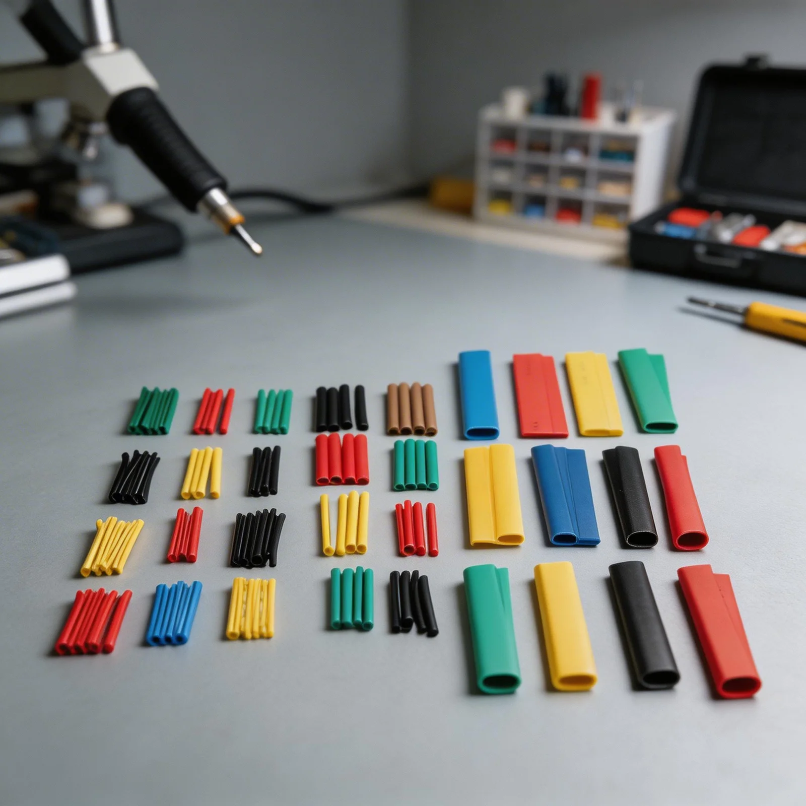 Heat Shrink Tube Set 164 PCS 2:1 Shrink Ratio Polyolefin Material for Use in Data Communication Power and Signal Cabling