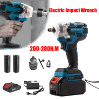 Cordless Electric Impact Wrench 260-280N.m Brushless Electric Wrench Hand Drill Socket Power Tool For Makita Battery