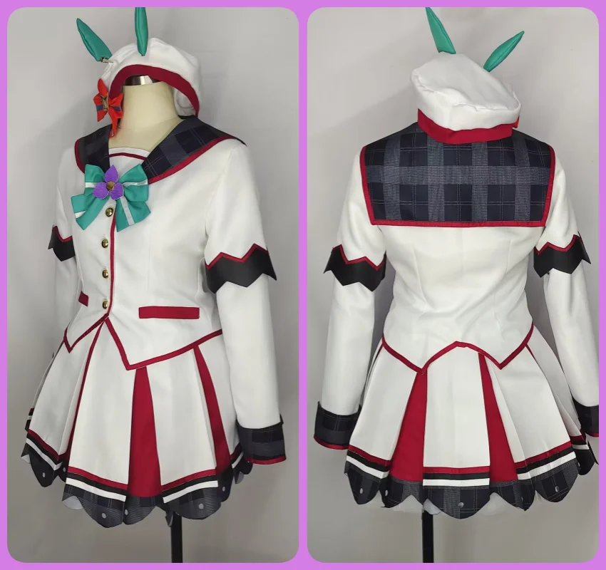 COS-KiKi Umamusume:Pretty Derby Hokko Tarumae Game Suit Sweet Lovely Cosplay Costume Halloween Party Role Play Outfit Women