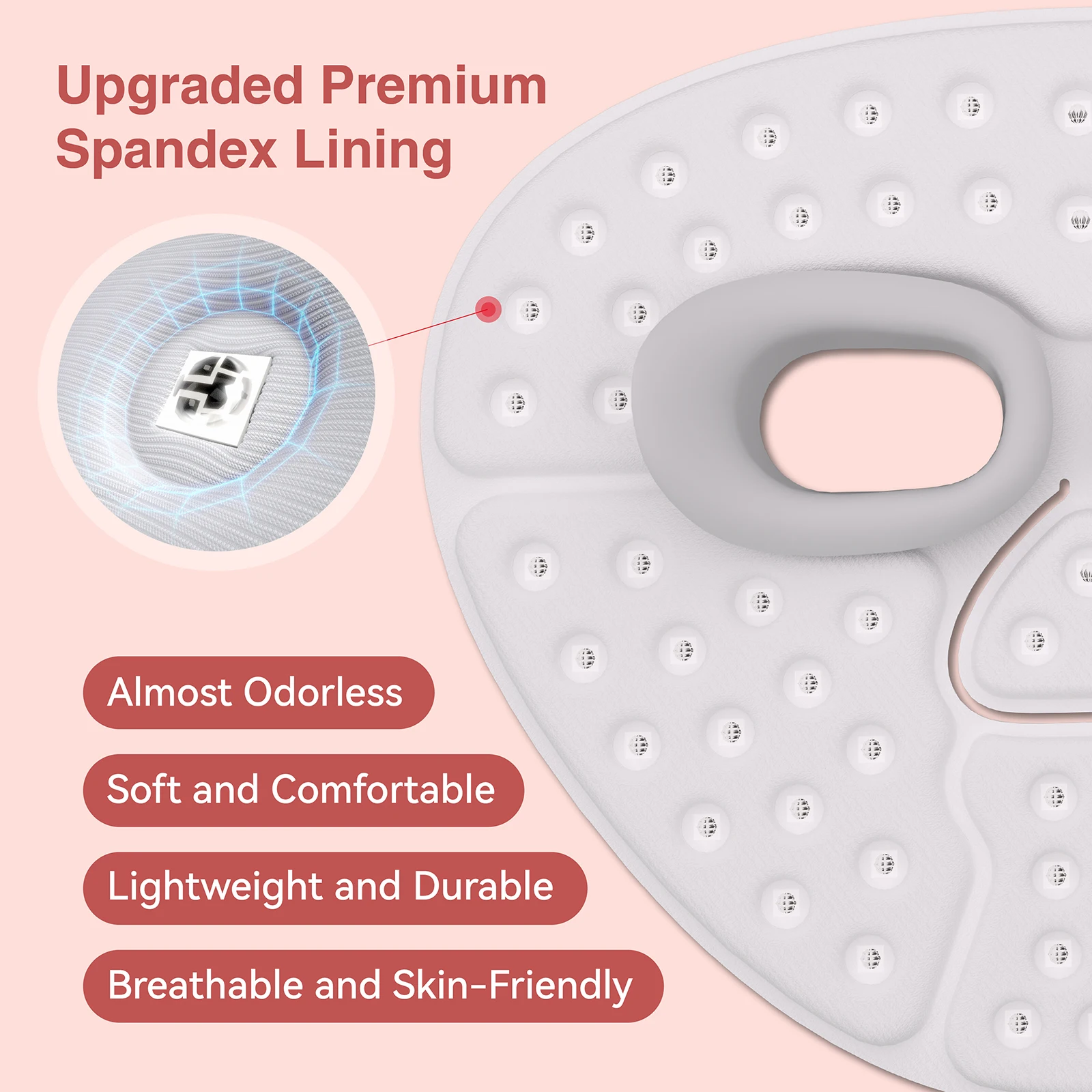 Red Light Therapy Photon Mask Hello Face M500S LED 630nm 850nm Near-Infrared Light Therapy Facial Mask Professional Beauty Care