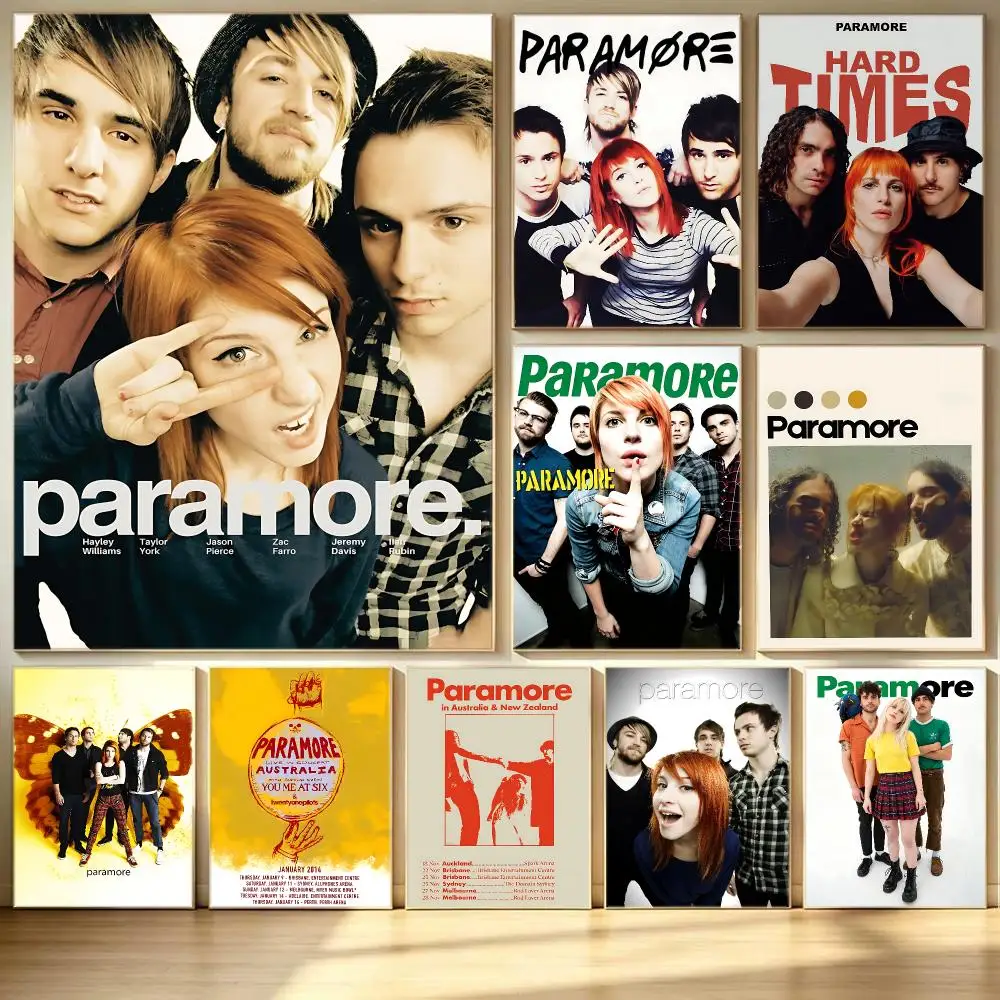 band Paramore Poster Poster HD  Printing Soothing and Cream Style Home Decor for the Living Room cafes Gift Giving