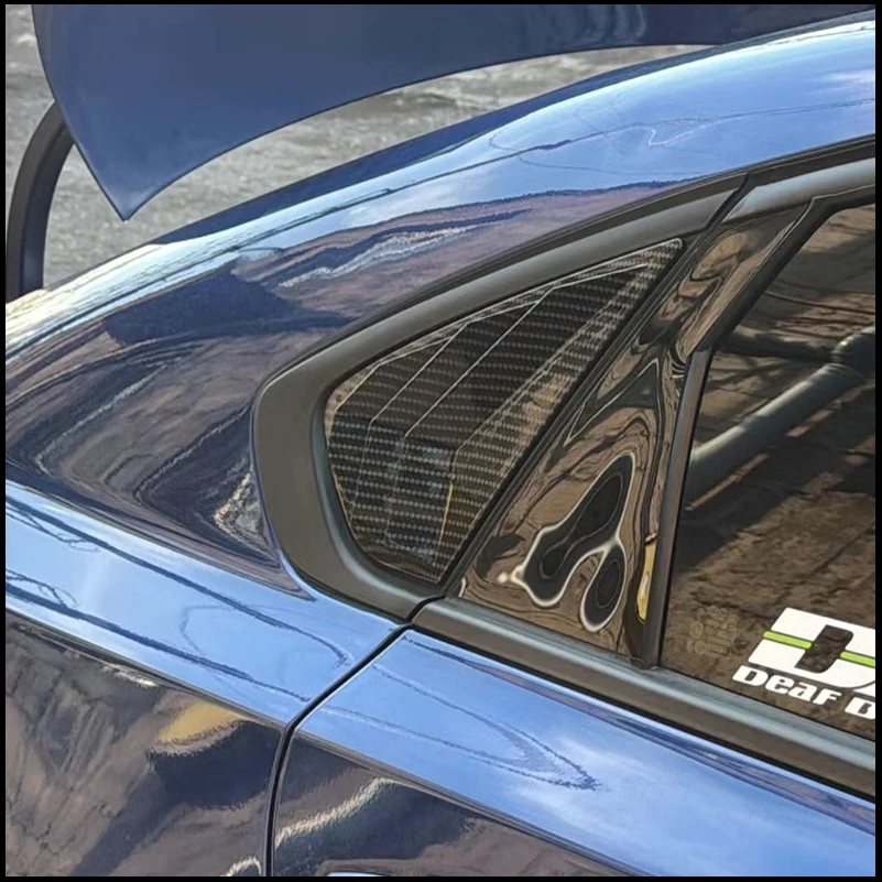 

Car Styling For KIA Cerato Sedan 2019-2022 Rear Triangular Window Blind Shades Louver Vent Cover Sticker Trim Auto Accessories