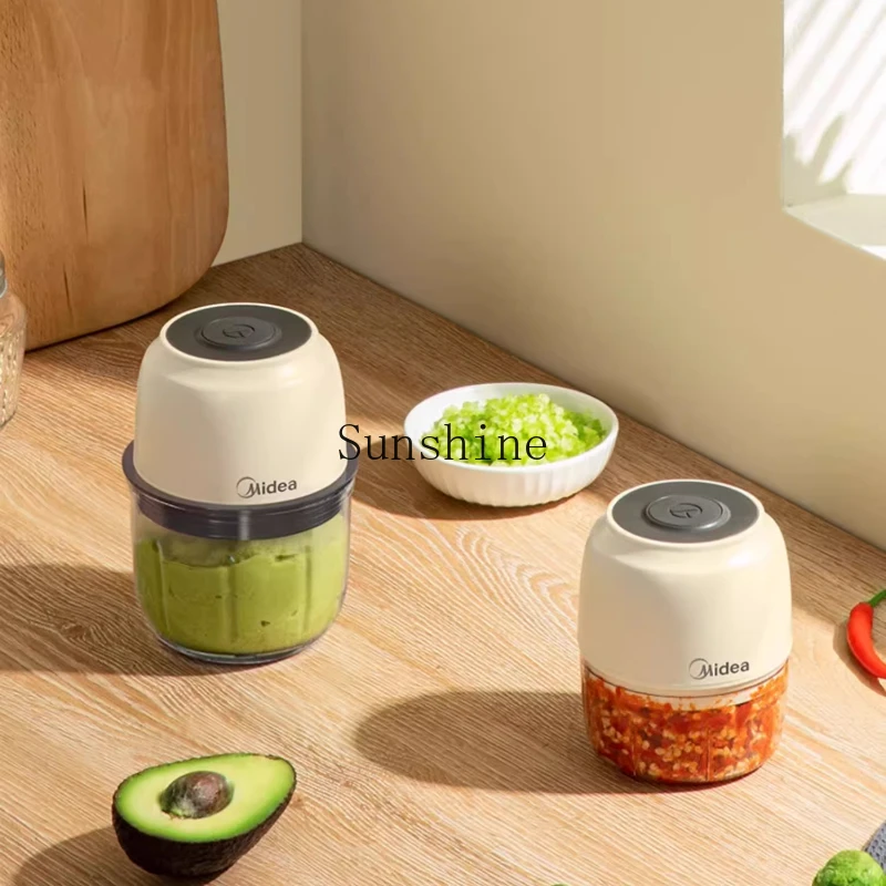 

Cooking machine Electric garlic masher Household small mini complementary food Wireless portable ground meat