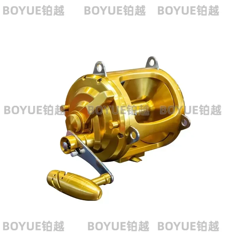 Heavy Duty Saltwater Trolling Reel 50kg Drag Big Game Fishing Wheel for Tuna Marlin Deep Sea Casting Gear High Capacity Spool