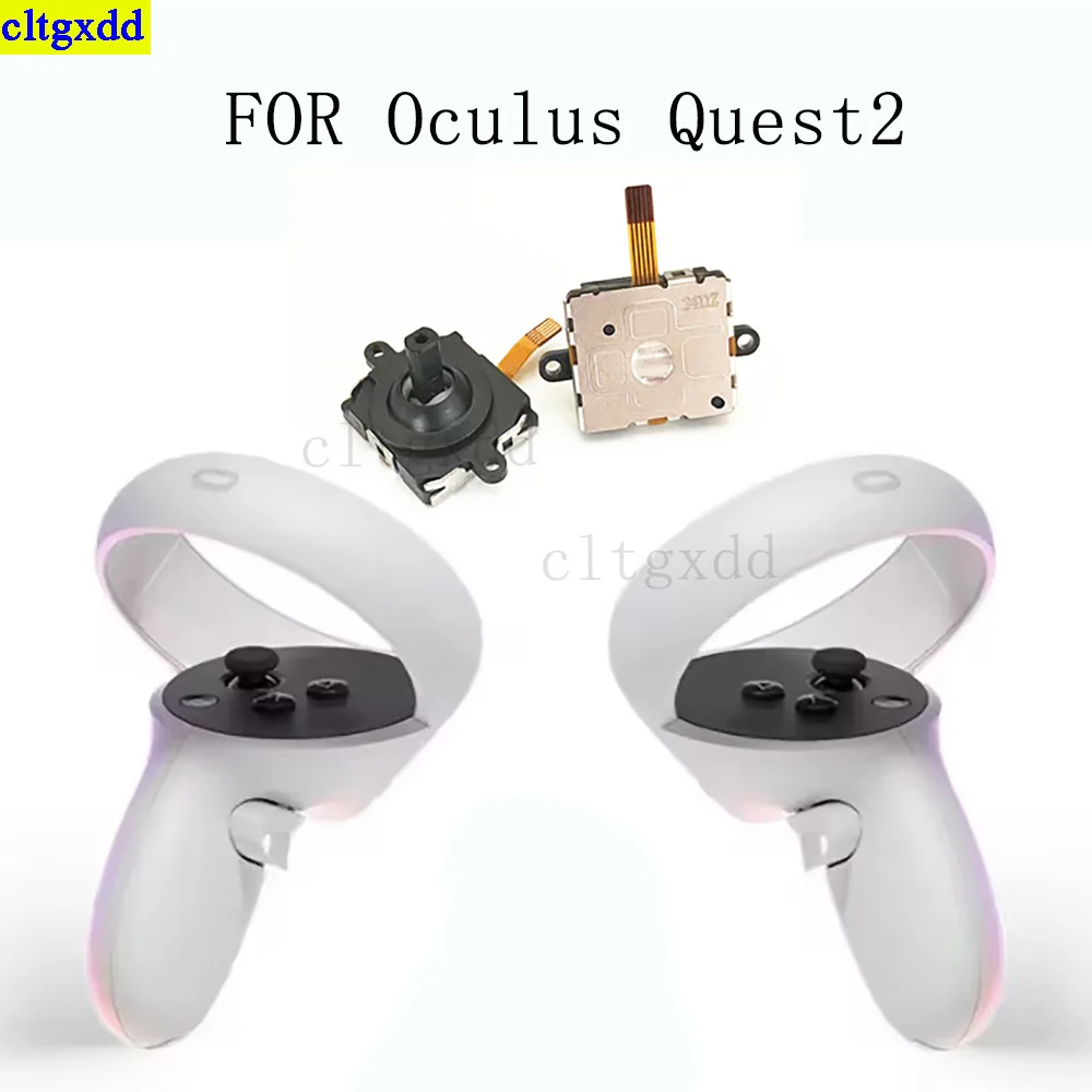 

Cltgxdd 1piece FOR Oculus Quest 2 controller 3D simulation thumb joystick Meta Quest 2 VR left and right joystick control