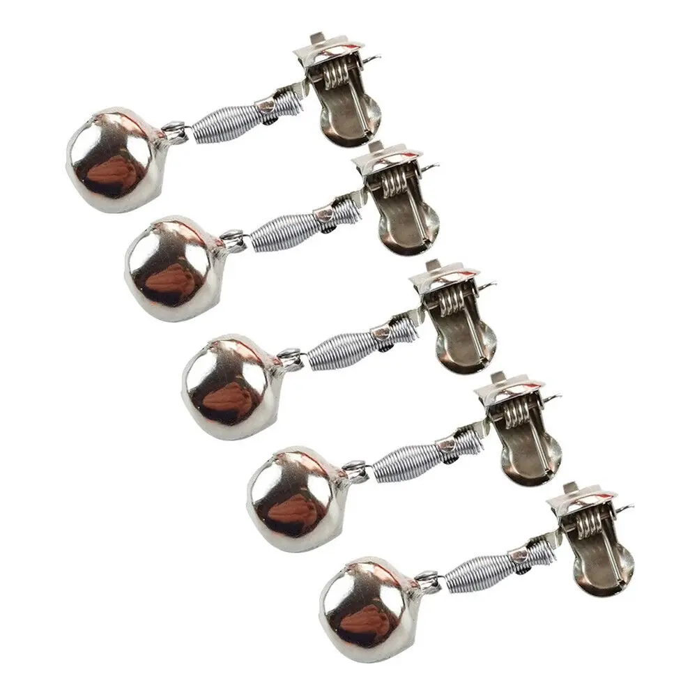 5Pcs Fishing Bite Alarm Adjustable Night Fishing Alarm Bells 16mm Bell Clip Tackle Anti-corrosion Anti-rust Fishing Accessories