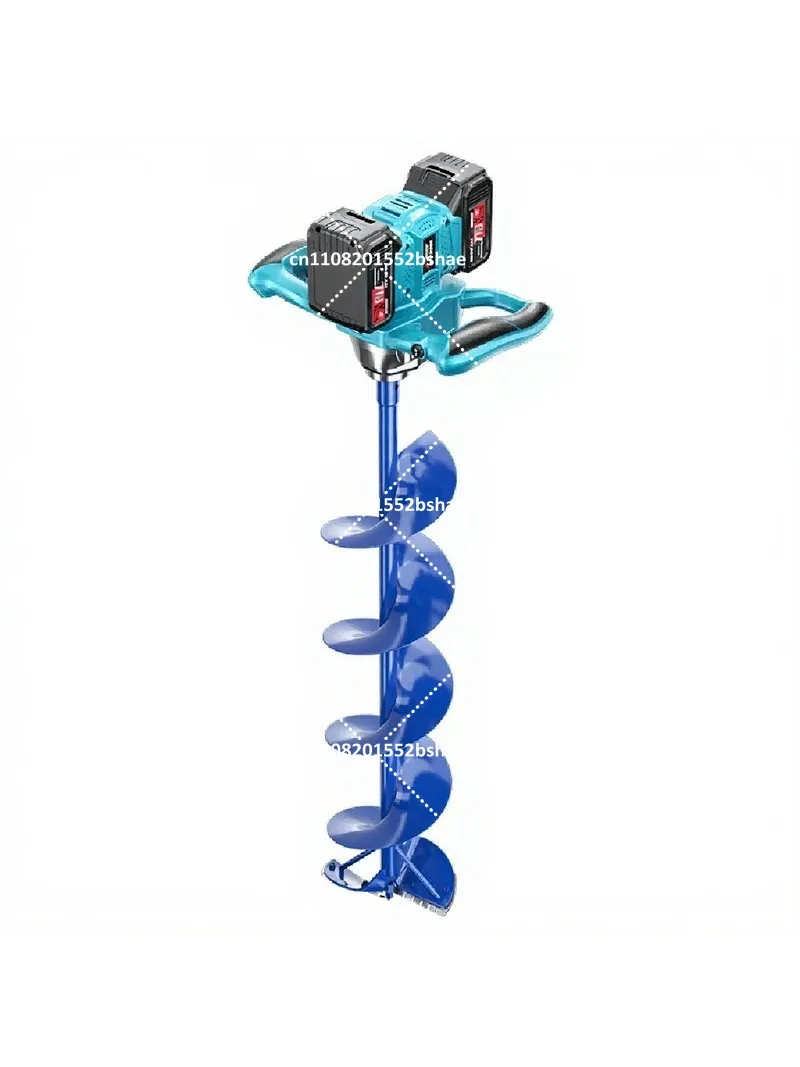 Rechargeable High Power Ice Drill for Winter Fishing, Lithium Battery Electric Ice Auger Outdoor Breaking Tool