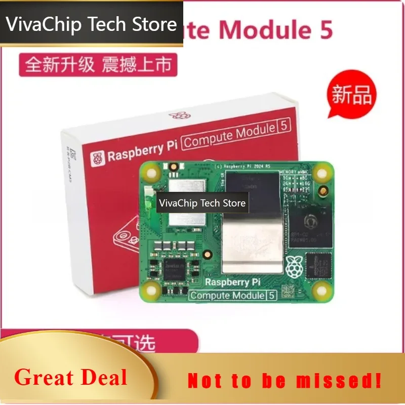 VivaCTNew Raspberry Pi CM5 Compute Module, Original Core Board, Official Kit