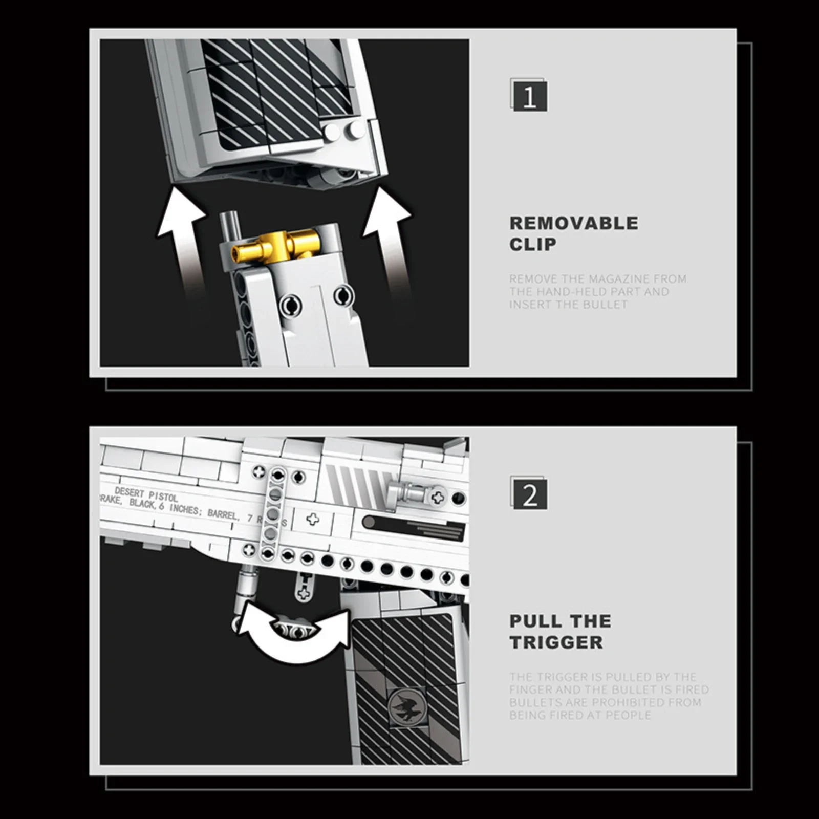 408 pçs equipamento tático simulação série bloco de construção águia do deserto modelo diy montar tijolo brinquedos para o miúdo menino presente aniversário