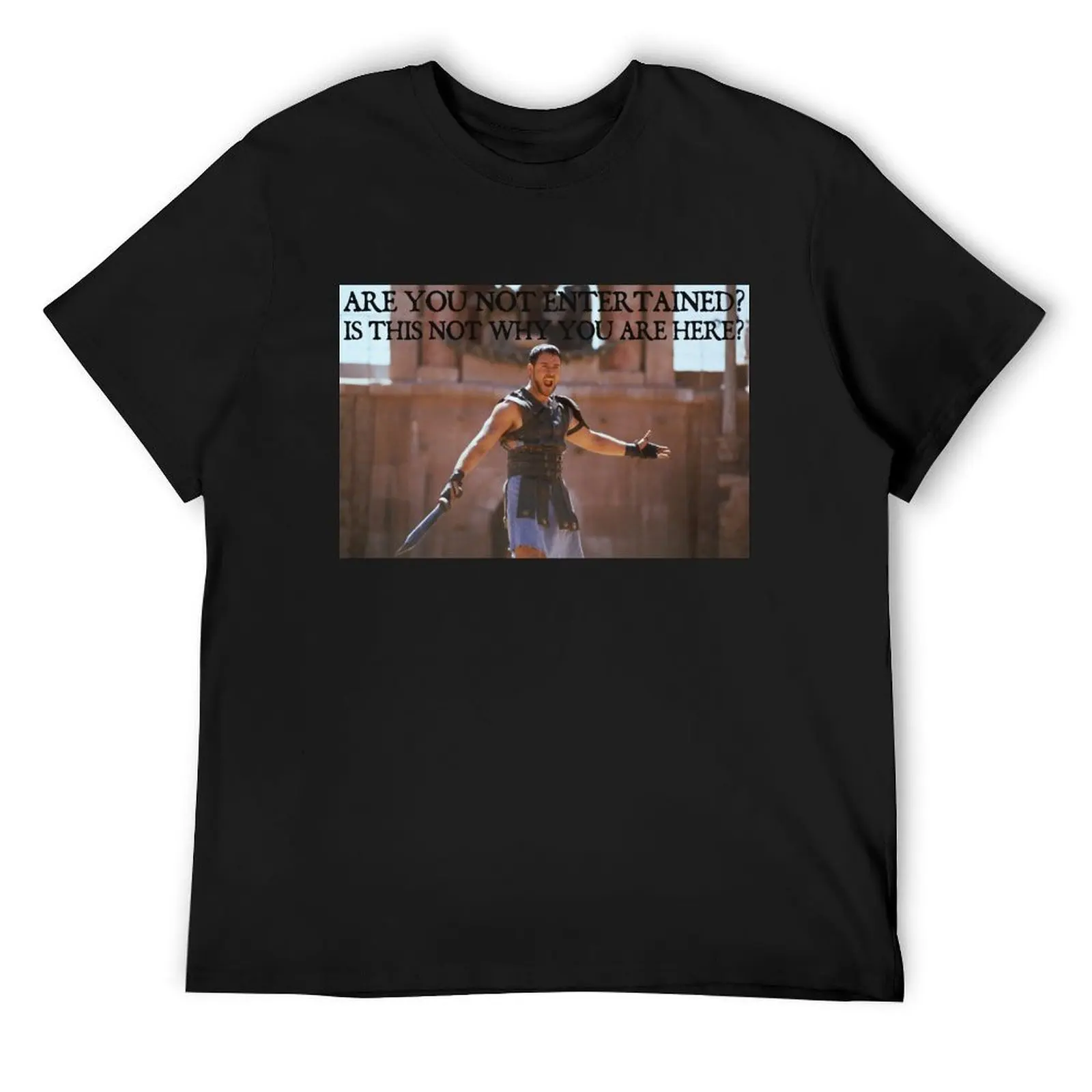 

Are You Not Entertained' T-Shirt customizeds anime t shirts oversized t shirt plain t shirts men