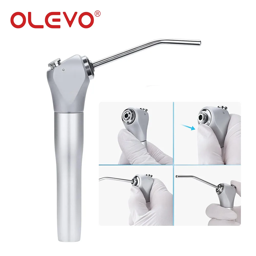 OLEVO Dental Air Water Spray Kit Triple 3 Way Syringe Handpiece Nozzles Tips Tubes Disposable For Dental Unit Chair Dentistry