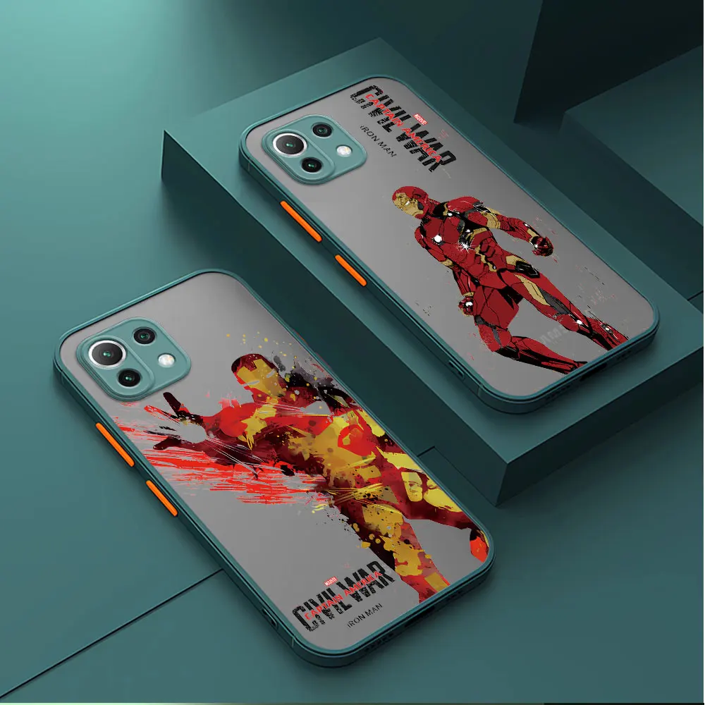 Marvel Tony-Stark Iron--Man phone case For Xiaomi Poco X5 5G X3 NFC Mi 11 Lite 11T 12 X4 Pro C40 Protective Sleeve Cover fundas