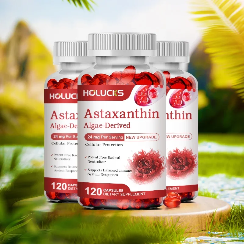 

New Upgrade, Astaxanthin Capsules, Promotes Cardiovascular Health & Accelerates Metabolism supporting Eye, Joint & Skin Health